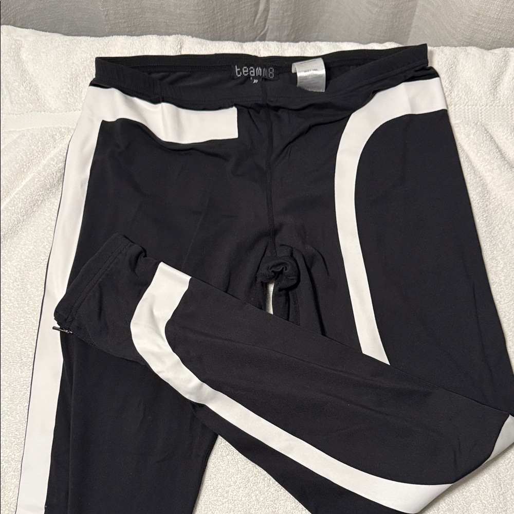 Team8 Black and White Leggings